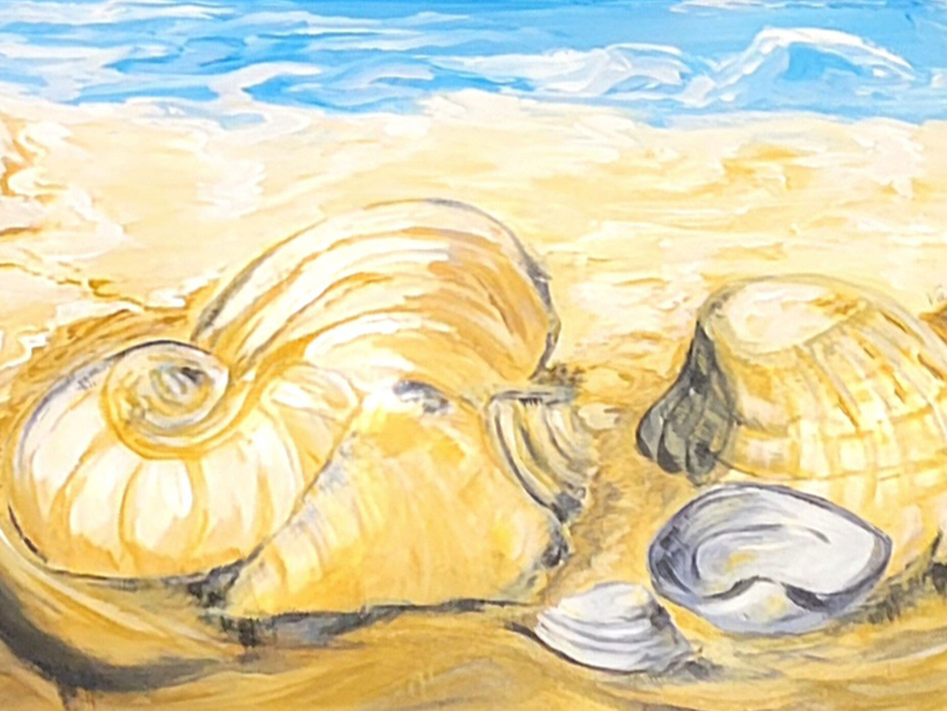 Seashell Collecting Featured – Val Walton Art – Delaware Artist Seashell Collecting Featured - Val Walton Art - Delaware Artist
