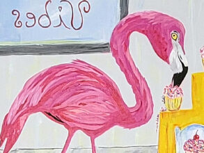 Sweet Vibes – Flamingo Fun – Val Walton Art Sweet Vibes - Flamingo Fun - Val Walton Art