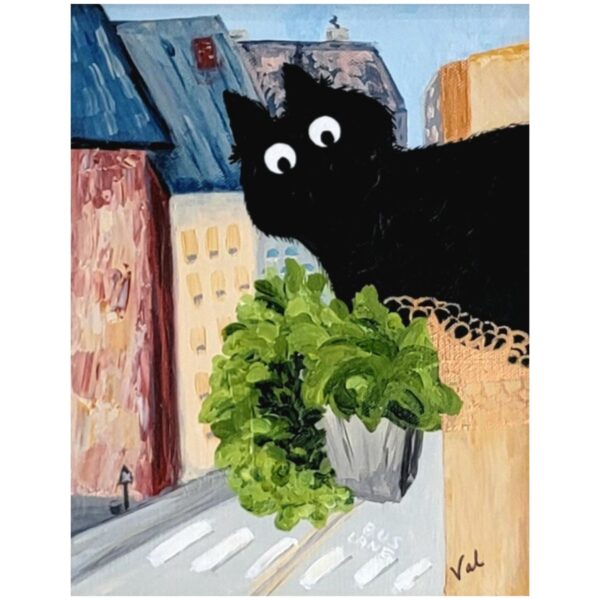 Della on the Balcony