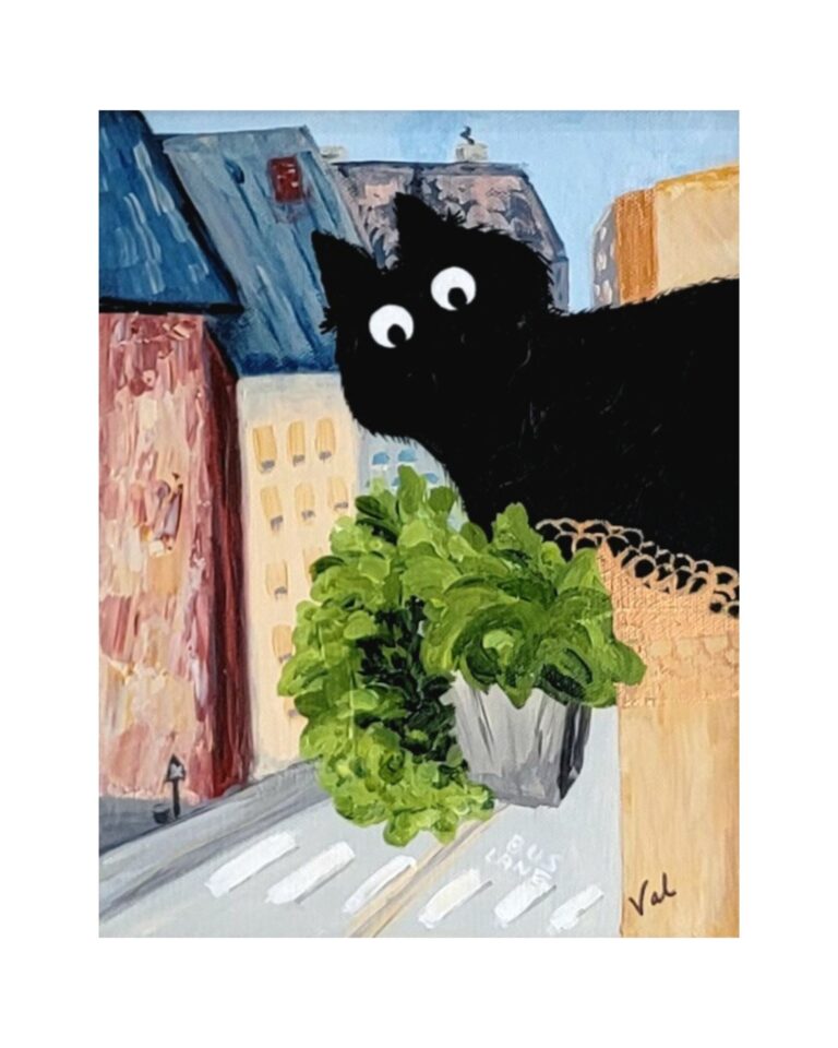 Della on the Balcony