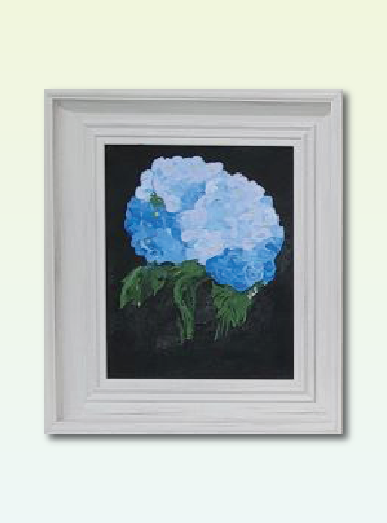 Blue Hydrangea - Flower Series - Val Walton Art