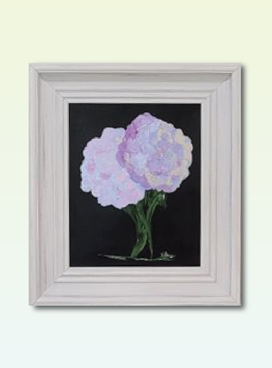 Purple Hydrangea - Flower Series - Val Walton Art